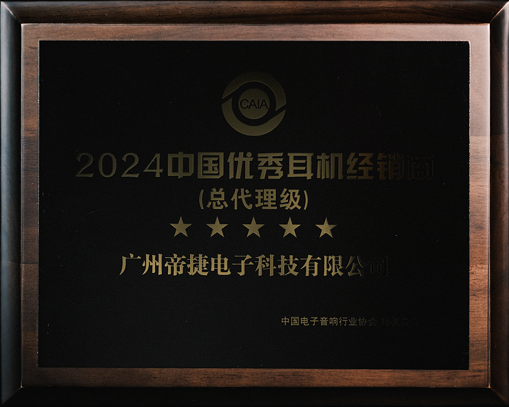 2024中國優秀耳機經銷商（總代理級）—— 帝捷科技